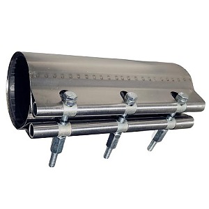 Хомут-муфта ремонтная свёртная для труб Россия