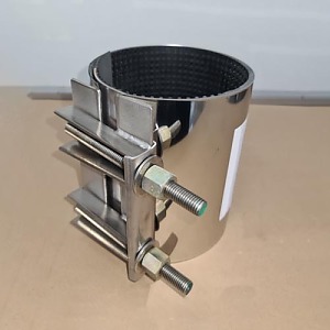 Хомут ремонтный один замок AISI 304 Россия