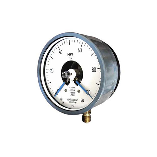 Манометры электроконтактные, сигнализирующие