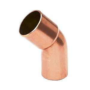 Отвод медный однораструбный 45 градусов 5040 ГОСТ 32590-2013