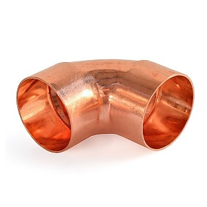 Угол медный 90 градусов двухраструбный ГОСТ 32590-2013