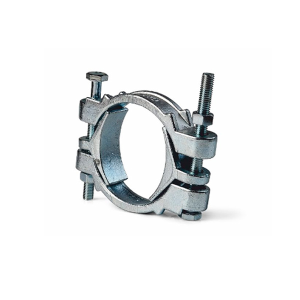 Усиленные двухболтовые чугунные хомуты