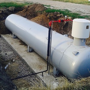 Автономное газоснабжение. Газгольдер 1500 литров