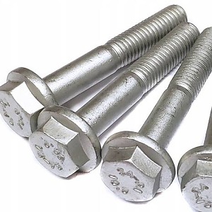 Болт с насечкой шестигранной головой и фланцем оцинкованный M10x20 DIN 6921