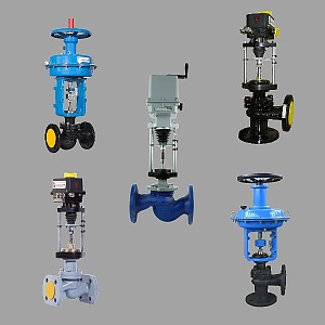 Клапан запорно-регулирующий КЗР 25нж947п Ду100 Ру16 с приводом ST 0.1
