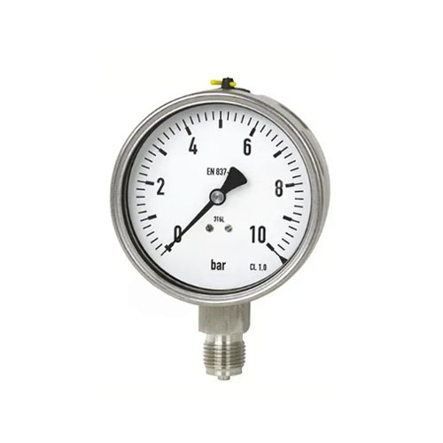 Манометр с поверкой тип 111.10 Wika, 0-10 бар, G1/4В, 063 мм, кл.2,5