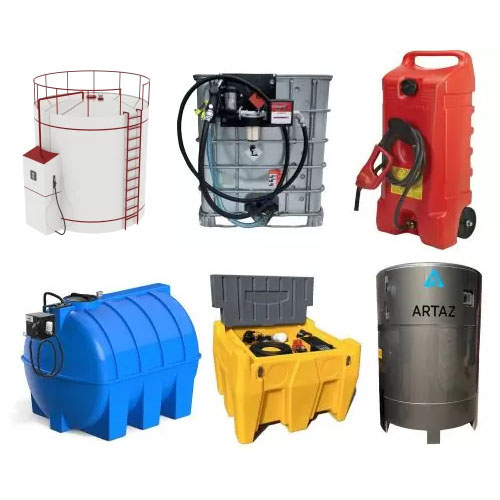 Горизонтальный металлический топливный модуль для ДТ 20 м3 мини АЗС