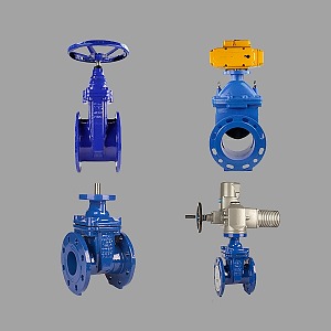 Задвижка чугунная Рашворк 101 Ду100 Ру16 с обрезиненным клином со штурвалом