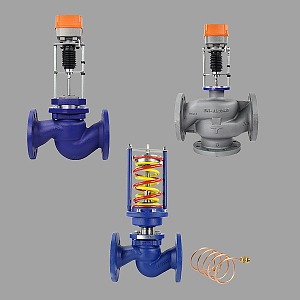 Клапан регулирующий двухходовой TRV 25ч945нж, 25ч945п Ду100 Ру16 с электроприводом TSL-2200-25-1-230-IP67