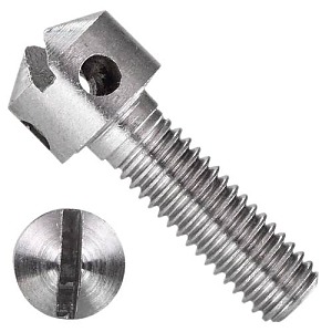 Винт пломбировочный с радиальными отверстиями M3x10 DIN 404