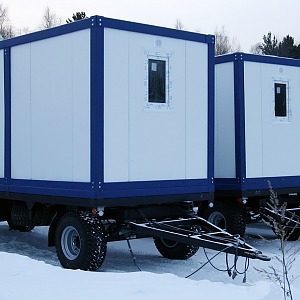 Вагон-дом для вахтовых бригад на 4-8 человек с душевой